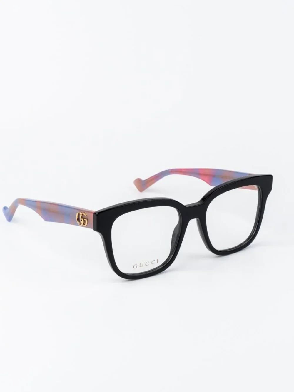 Gucci Women Eyeglasses Black Pink Havana Square GG0958O 016 NEW AUTHENTIC